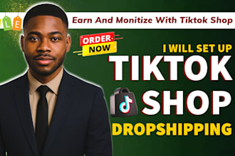 set up wix tiktok shop dropshipping, ig, fb meta shop setup, tiktok shop manager