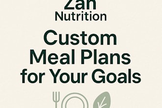 make you a personalized meal plan based on your goals