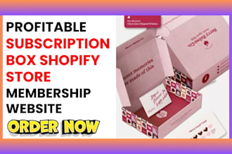 design profitable subscription box shopify store membership website subscription