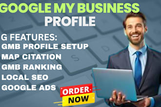 google my business optimization local business map seo citation setup ads