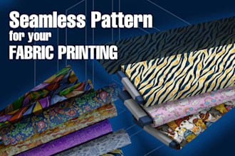 make seamless pattern for fabric printing