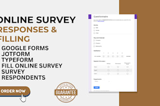generate valid survey respondents to fill online survey,  survey google forms