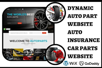 design auto part website auto insurance automobile automotive car parts website