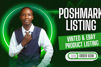draft your poshmark, ebay listing cross listing SEO, vinted product listing