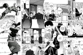 draw detailed manga comic page anime storyboard panel in nsfw as manga artist