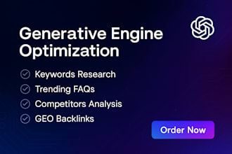 do generative engine optimization, ai seo and backlinks for any ai engines