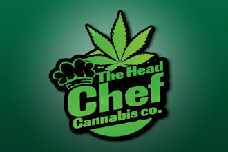 do cannabis, marijuana, weed, hemp, cbd, and mascot logo with creative thinking