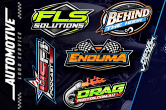 design unique automotive car dealership car racing business logo