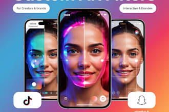 create quality ar filter for snapchat instagram tiktok filter in lens studio
