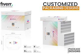 design custom amazon box design, product packaging