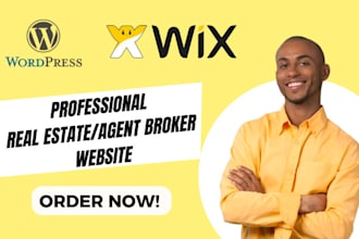 do real estate wix realtor agent broker website design setup wordpress ai