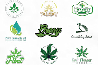 design a premium quality cannabis, weed, hemp, business logo