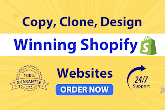 copy, clone shopify store, clone shopify website or duplicate shopify store