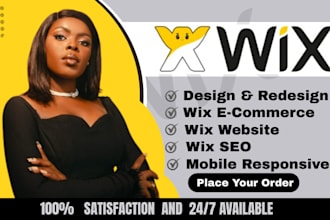 design or redesign wix website, wix ecommerce website, wix website development