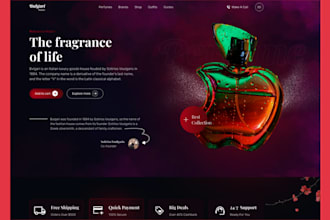 design perfume website fragrance store cosmetics cologne store perfume shopify