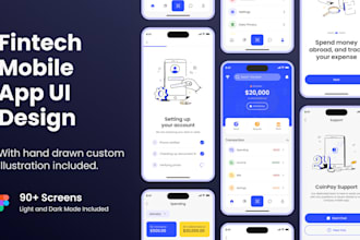 create UI UX for fintech, crypto or investment platform