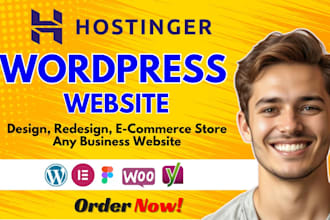 hostinger website redesign, hostinger wordpress website,hostinger website design