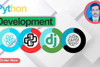 develop full stack django and react js web apps