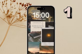 create a custom collage style quote phone wallpaper