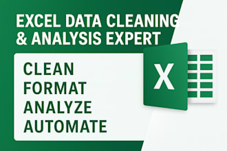 do ms excel data cleaning and formatting, merging, splitting, sorting