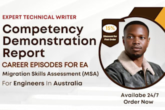 write competency demonstration report cdr for engineers ea assessment cdr