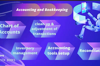 do clean up, reconciliation, bookkeeping using quickbooks and xero