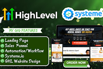 setup gohighlevel sales funnel, a2p dlc registration, systeme io, ghl automation