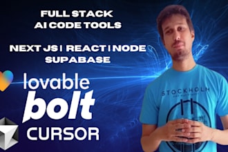 build react, supabase app with bolt, loveable, cursor ai, and replit