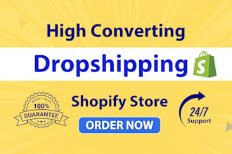 create shopify dropshipping store, automated shopify dropshipping website