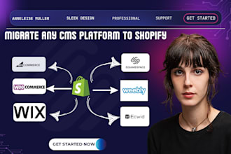 migrate, wordpress, wix, weebly store, bigcommerce, squarespace to shopify store