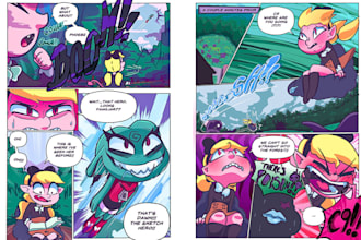 draw comic book art, comic artist, graphic novel comic book cover webtoon anime