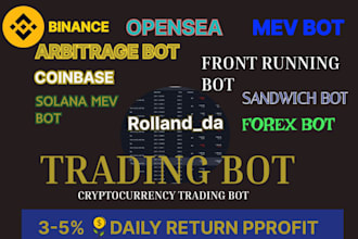 setup custom profitable telegram trading bot, arbitrage bot, stock trading bot
