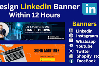 design custom social media banners for facebook linkedin and youtube covers