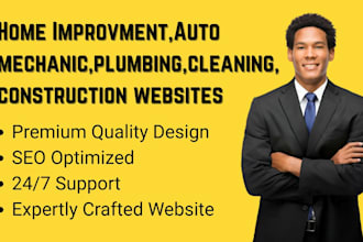 design cleaning, construction, remodelng, home improvement wordpress website