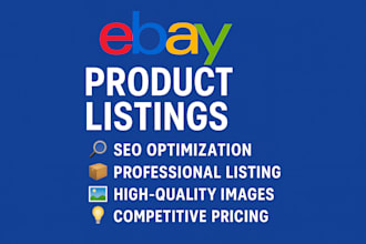 create SEO optimized ebay product listings to boost sales