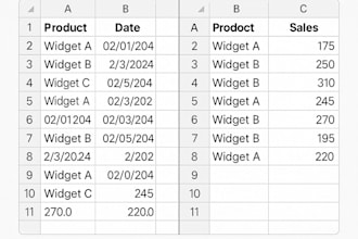clean your excel data, create charts, and build pivot tables