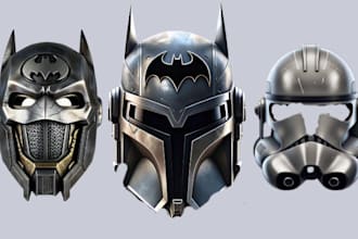 3d star wars cosplay helmet bad batch mask 3d helmet 3d mask mandolarian stl
