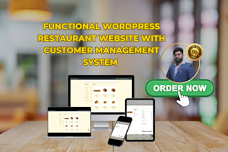 design a complete wordpress restaurant website with menu ordering and booking