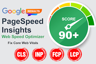 fix core web vitals, fix cls, inp, fcp, lcp issues, and web speed optimizer