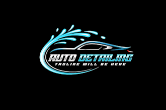 make professional auto care, detailing and auto center logo