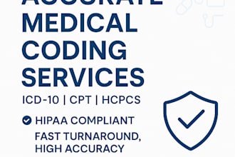 provide accurate medical coding services icd 10, cpt, hcpcs
