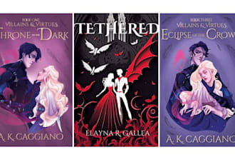 create dark romance book cover, thriller, crime and young adult book cover