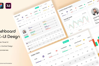 design dashboard, CRM, admin panel UI, and landing page