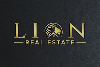 design custom construction, real estate, property logo