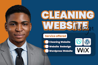 cleaning website design, cleaning website redesign, booking website, wordpress