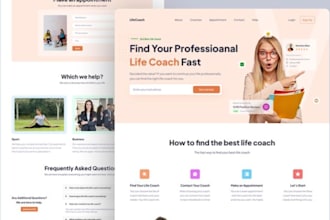 design a life coaching therapy consulting website  coaching business website