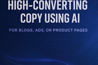 write high converting copy using ai for blogs, ads, or product pages