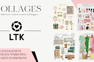design, source, and link ltk collages or gift guides