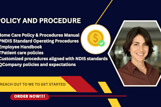 write employee handbook home care policy and procedures manual ndis  health care