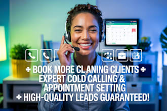 set appointments for your janitorial cleaning services, real estate cold calling